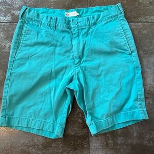 Aqua blue/teal J Crew mens shorts size 31